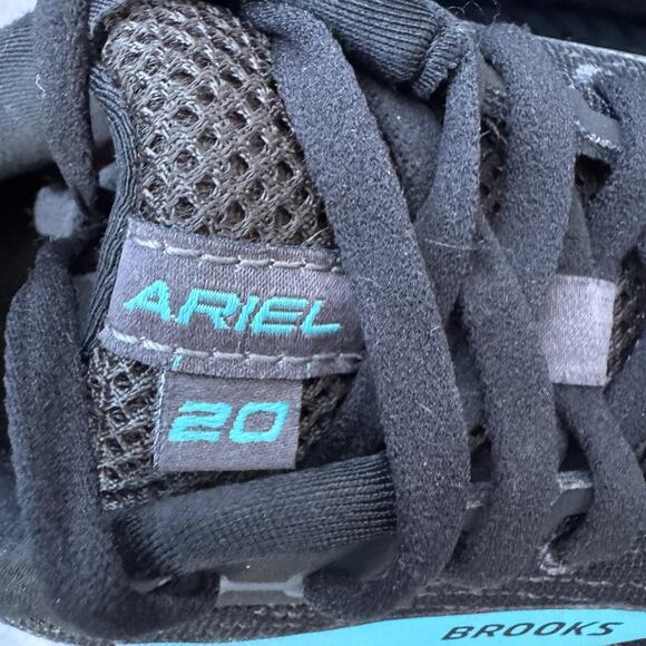 Brooks Shoes Womens Size 8.5 Black Blue Ariel 20 Running Stability Support - Picture 7 of 11